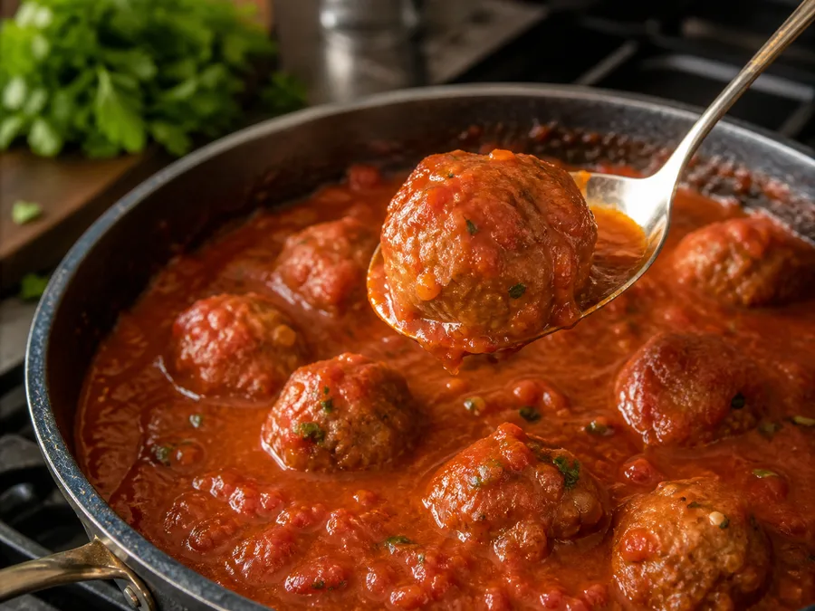 Тефтели в томатном соусе | Фото подпункта 13 | Viva Cucina Тефтели в томатном соусе: фото процесса приготовления — доведите мясо или птицу до правильной готовности и дайте сокам коротко распределиться
