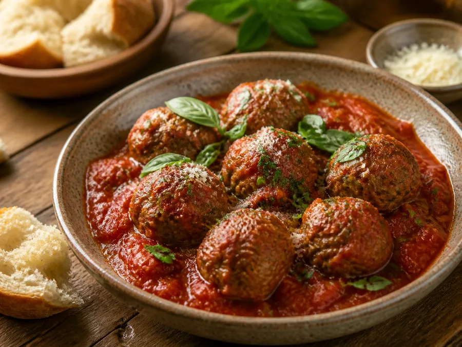 Тефтели в томатном соусе | Фото подпункта 15 | Viva Cucina Тефтели в томатном соусе: фото процесса приготовления — нарежьте или разложите порции и подавайте горячими с финальными ароматными акцентами