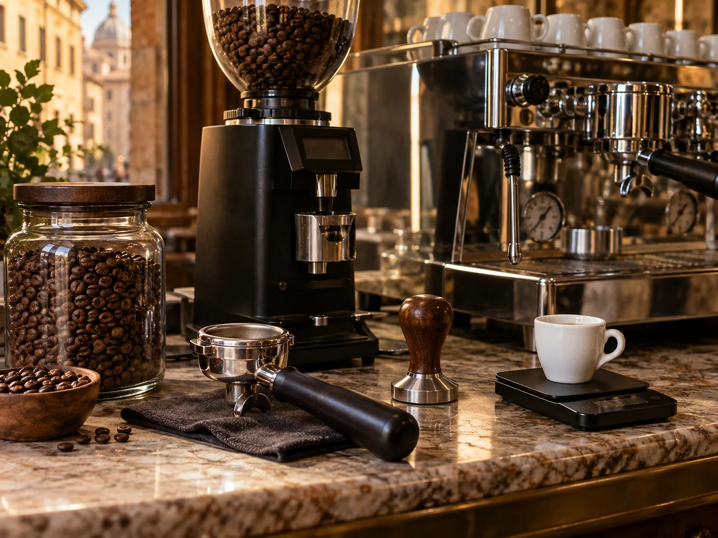 Эспрессо (как варить) | Фото подпункта 1 | Viva Cucina Эспрессо (как варить): фото процесса приготовления — разложите Кофе тонкого помола, соль, масло, специи и нужную посуду так, чтобы всё было под рукой до начала готовки