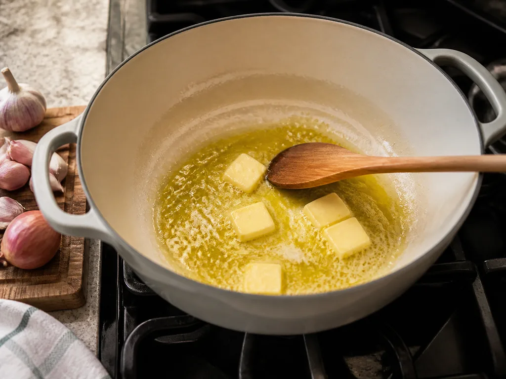 Мидии в белом соусе | Фото подпункта 5 | Viva Cucina Мидии в белом соусе: фото процесса приготовления — следите за цветом, запахом и влажностью продуктов: на этом этапе формируется главный вкус