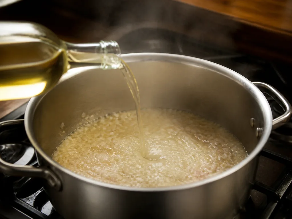 Мидии в белом соусе | Фото подпункта 7 | Viva Cucina Мидии в белом соусе: фото процесса приготовления — выполните основной шаг "сделать соус", не торопясь и сохраняя контроль над текстурой