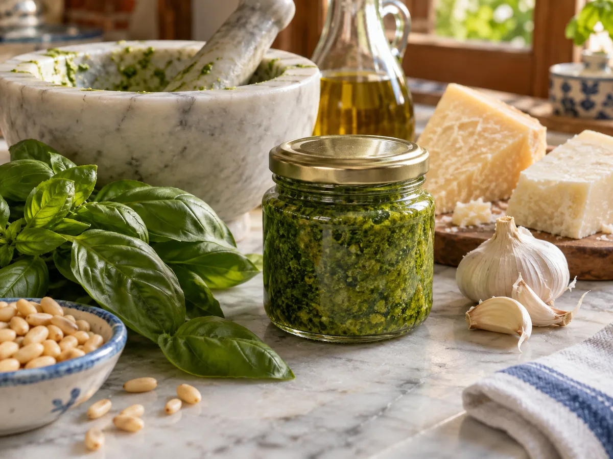 Песто из базилика | Фото подпункта 15 | Viva Cucina Песто из базилика: фото процесса приготовления — подавайте сразу или закройте банку и уберите в холодильник