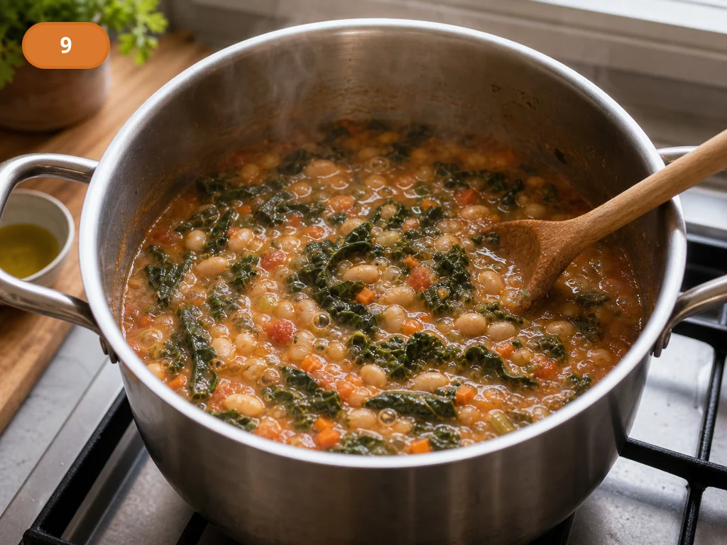 Риболлита | Фото подпункта 9 | Viva Cucina Риболлита: фото процесса приготовления — томите суп на слабом огне, чтобы фасоль и овощи дали густую деревенскую текстуру