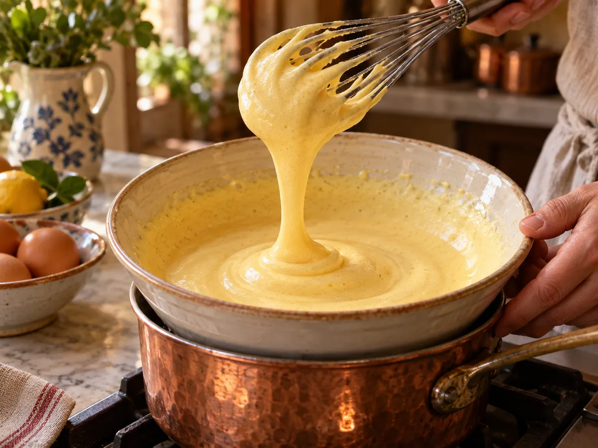 Сабайон | Фото подпункта 12 | Viva Cucina Сабайон: фото процесса приготовления — доведите крем до широкой устойчивой ленты