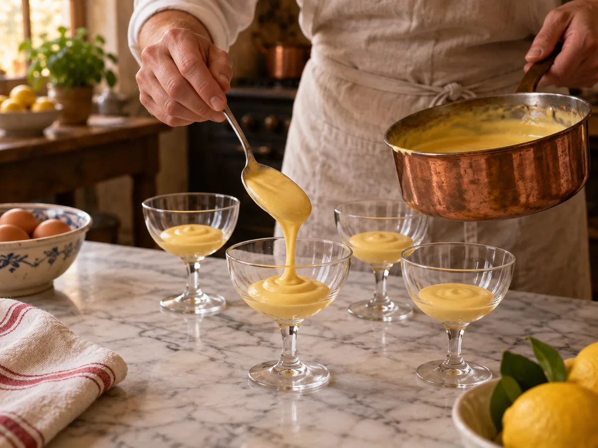 Сабайон | Фото подпункта 14 | Viva Cucina Сабайон: фото процесса приготовления — сразу разложите сабайон по четырём бокалам