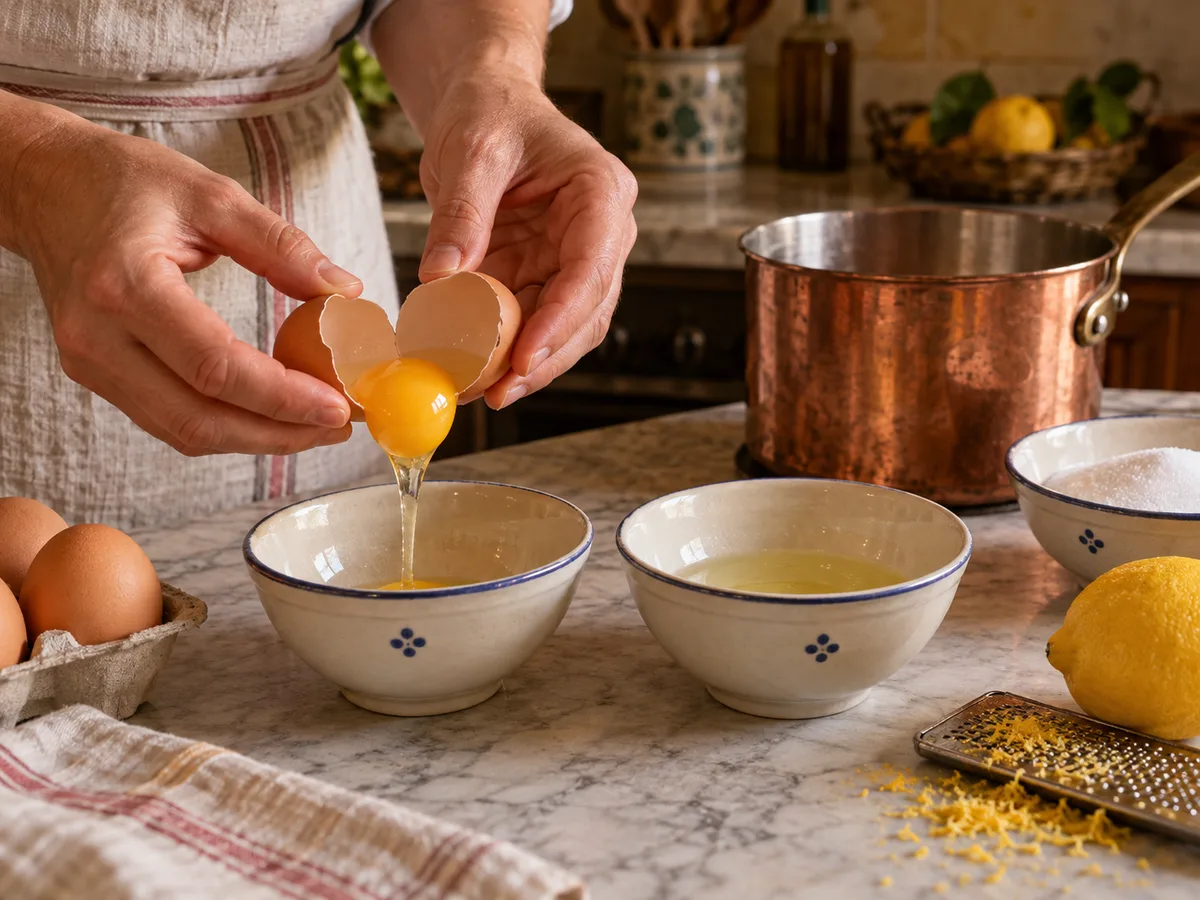 Сабайон | Фото подпункта 2 | Viva Cucina Сабайон: фото процесса приготовления — отделите желтки от белков по одному