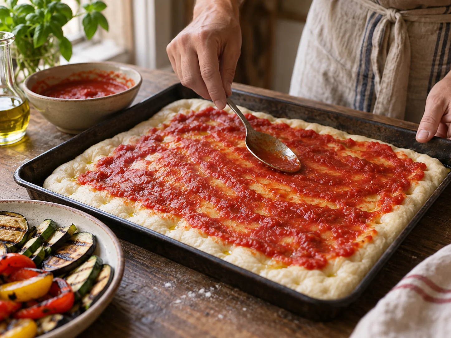 Скьяччата с начинкой: овощи гриль | Фото подпункта 9 | Viva Cucina Скьяччата с начинкой: овощи гриль: фото процесса приготовления — проверьте промежуточный вкус и состояние продукта перед переходом к финальной сборке