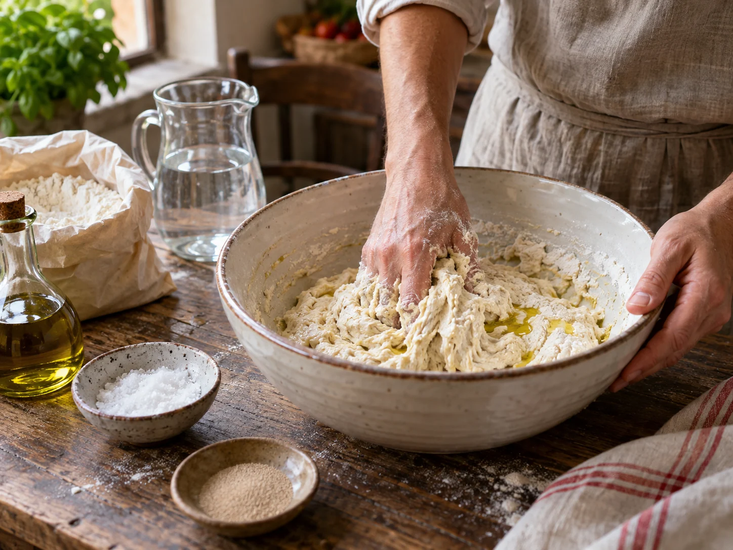 Скьяччата с начинкой: прошуто и руккола | Фото подпункта 2 | Viva Cucina Скьяччата с начинкой: прошуто и руккола: фото процесса приготовления — проверьте свежесть и состояние основных продуктов: уберите лишнюю влагу, грубые части и всё, что может испортить текстуру