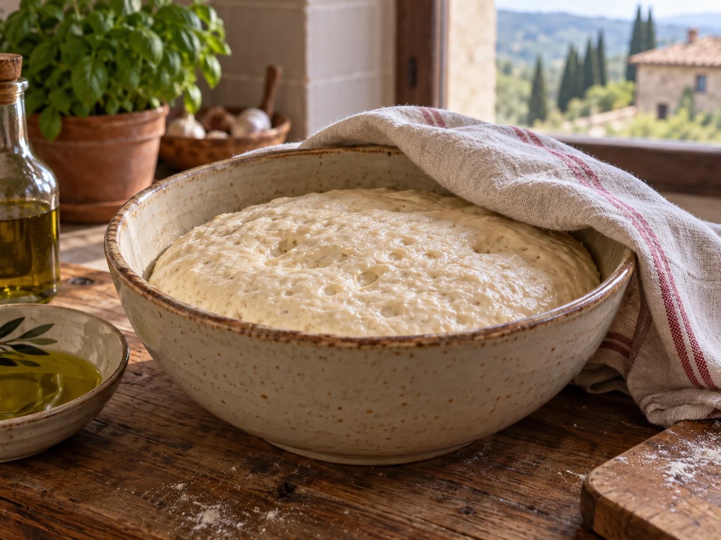 Скьяччата с начинкой: прошуто и руккола | Фото подпункта 4 | Viva Cucina Скьяччата с начинкой: прошуто и руккола: фото процесса приготовления — доведите тесто или основу до рабочей температуры, чтобы она стала мягкой и податливой