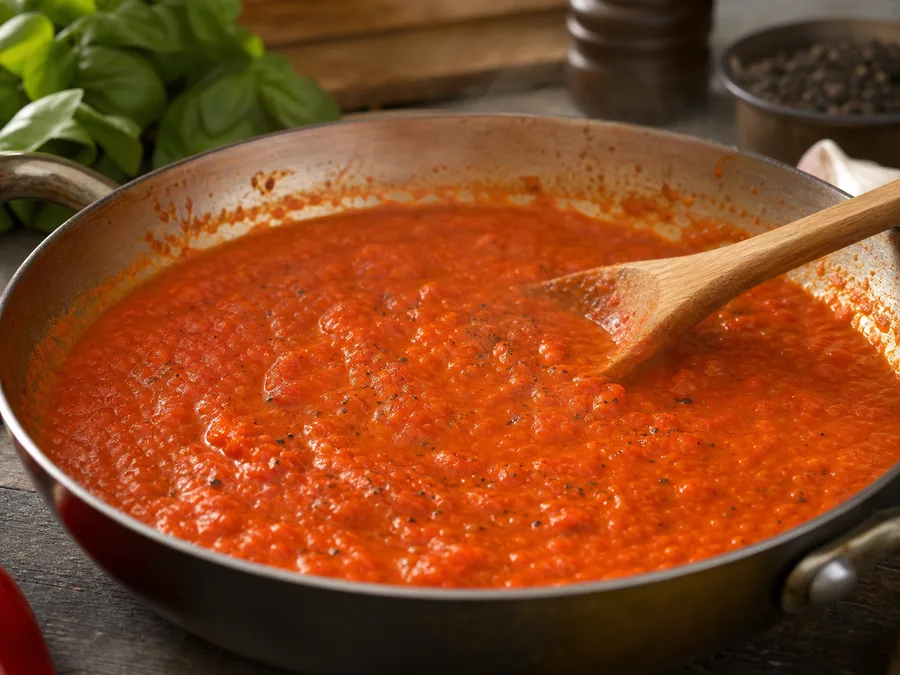 Спагетти с томатом и соусом из запечённых перцев | Фото подпункта 7 | Viva Cucina Спагетти с томатом и соусом из запечённых перцев: фото процесса приготовления — сварите спагетти до al dente или подготовьте соус так, чтобы он был готов принять пасту