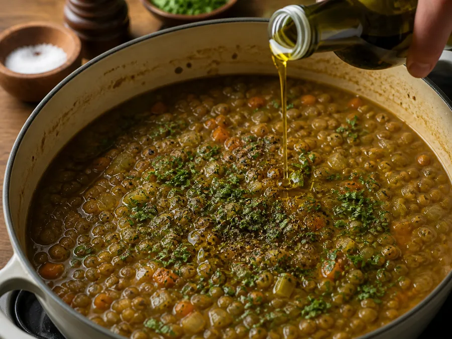 Суп из чечевицы | Фото подпункта 13 | Viva Cucina Суп из чечевицы: фото процесса приготовления — доведите блюдо до финальной текстуры и снимите с огня или достаньте из духовки вовремя
