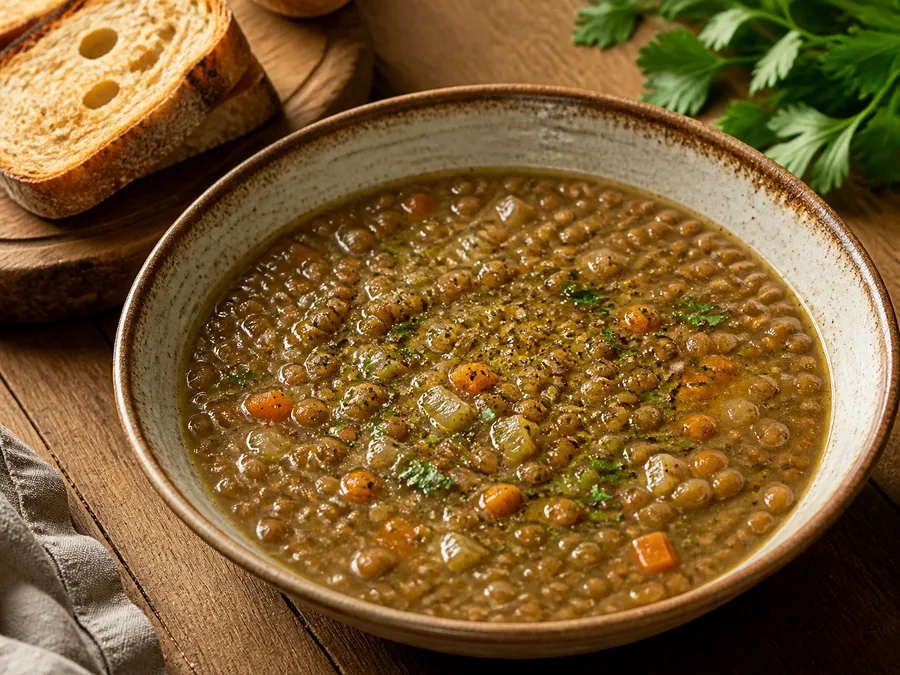 Суп из чечевицы | Фото подпункта 15 | Viva Cucina Суп из чечевицы: фото процесса приготовления — подавайте сразу или после короткого отдыха, когда блюдо выглядит собранным и аккуратным