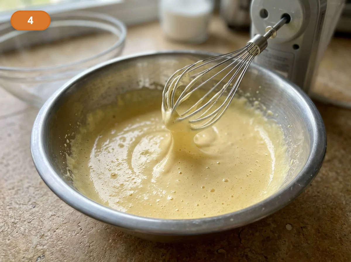 Тирамису | Фото подпункта 4 | Viva Cucina Тирамису: фото процесса приготовления — взбейте желтки с сахаром до более светлой и плотной воздушной массы, удерживая чистую, гладкую текстуру