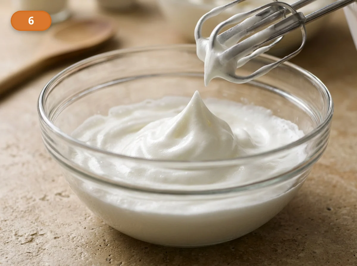 Тирамису | Фото подпункта 6 | Viva Cucina Тирамису: фото процесса приготовления — отдельно взбейте белки до устойчивых пиков, чтобы потом аккуратно облегчить ими крем