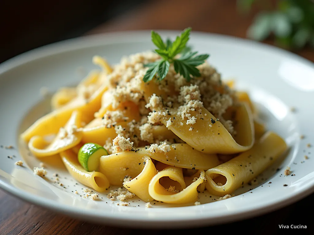 Фарфалле с фасолью и соусом лимон-чеснок — готовое блюдо из категории «Паста» на сайте Viva Cucina