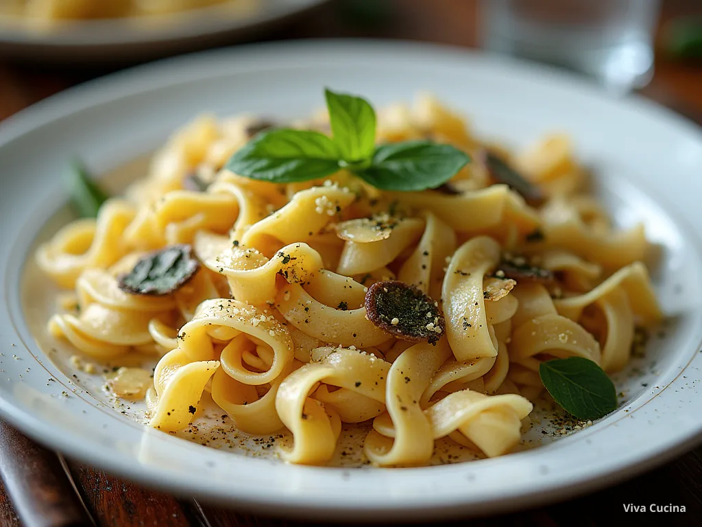 Фарфалле с говядиной и соусом лимон-чеснок — готовое блюдо из категории «Паста» на сайте Viva Cucina