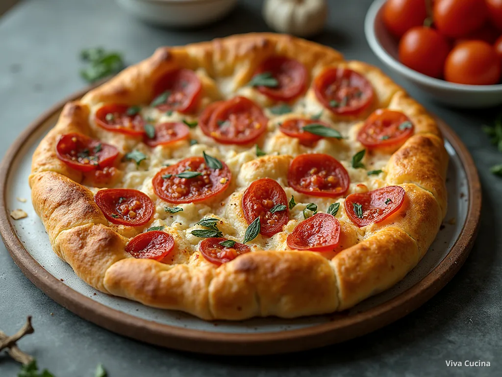 Фокачча с начинкой: четыре сыра — готовое блюдо из категории «Выпечка» на сайте Viva Cucina