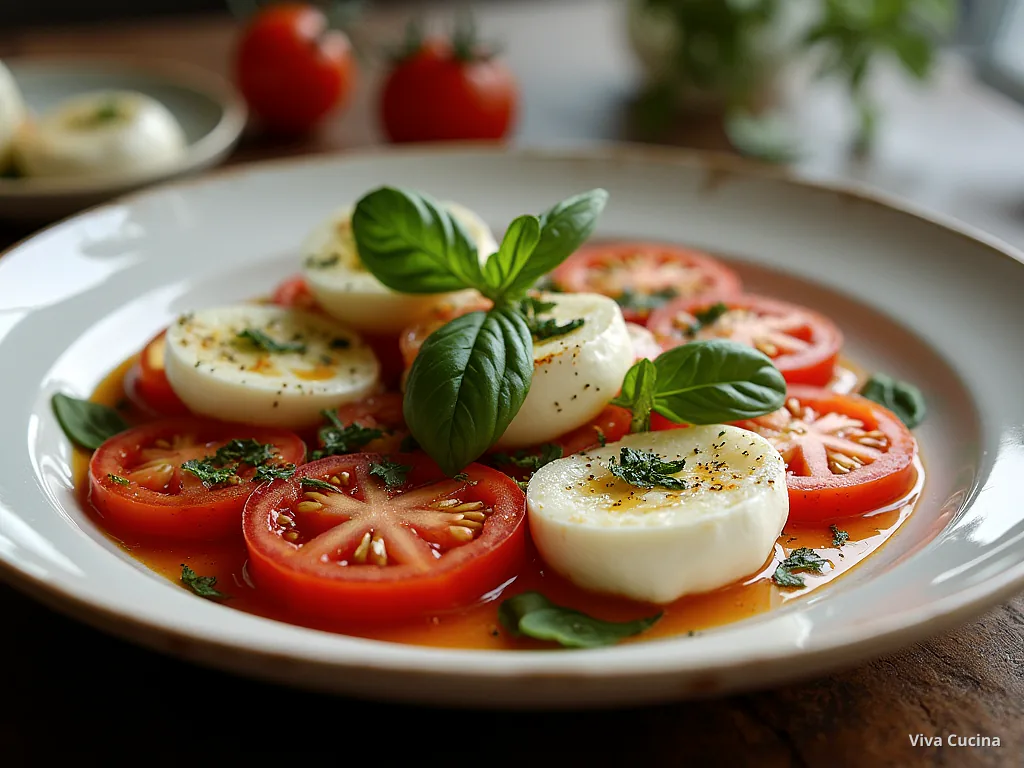 Капрезе — готовое блюдо из категории «Закуски (Антипасти)» на сайте Viva Cucina