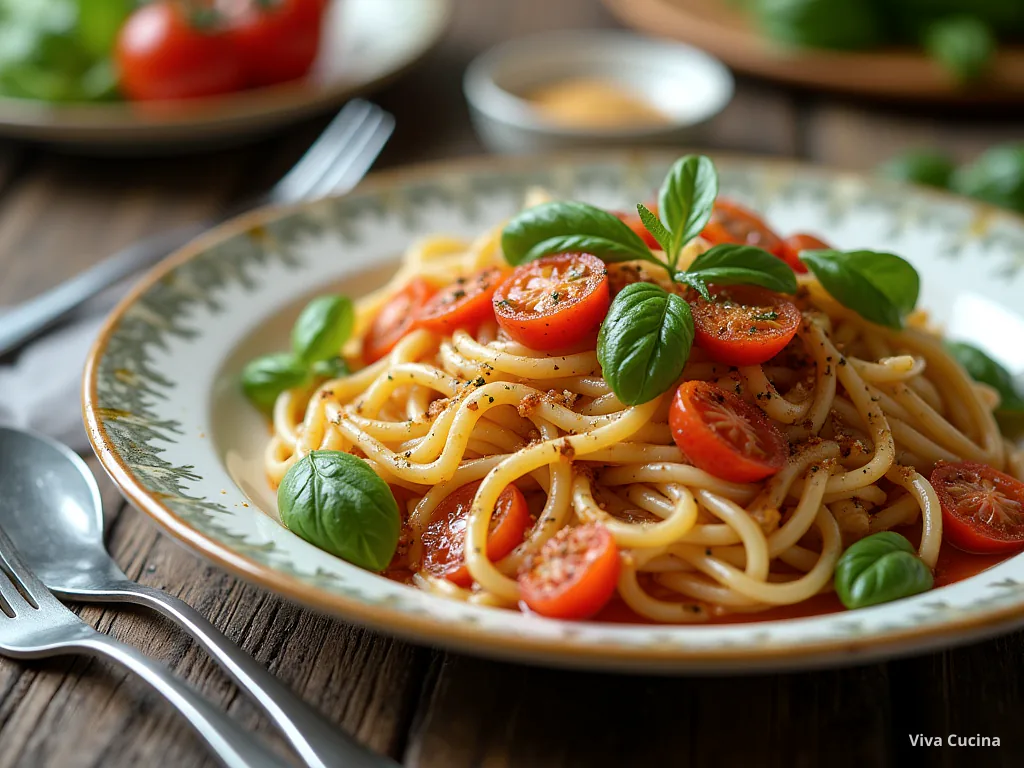 Лингвини с курицей и соусом из тунца и каперсов — готовое блюдо из категории «Паста» на сайте Viva Cucina