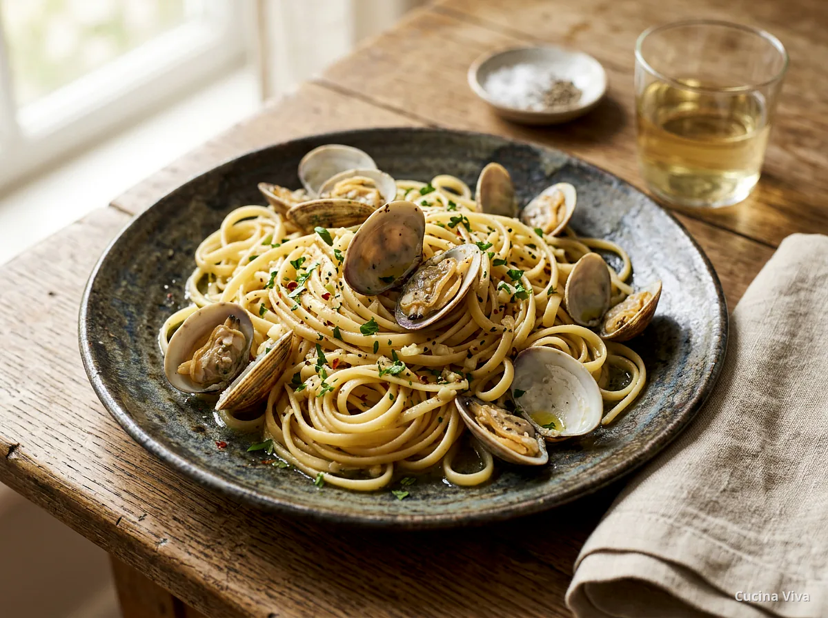 Лингвини с моллюсками — готовое блюдо из категории «Паста» на сайте Viva Cucina