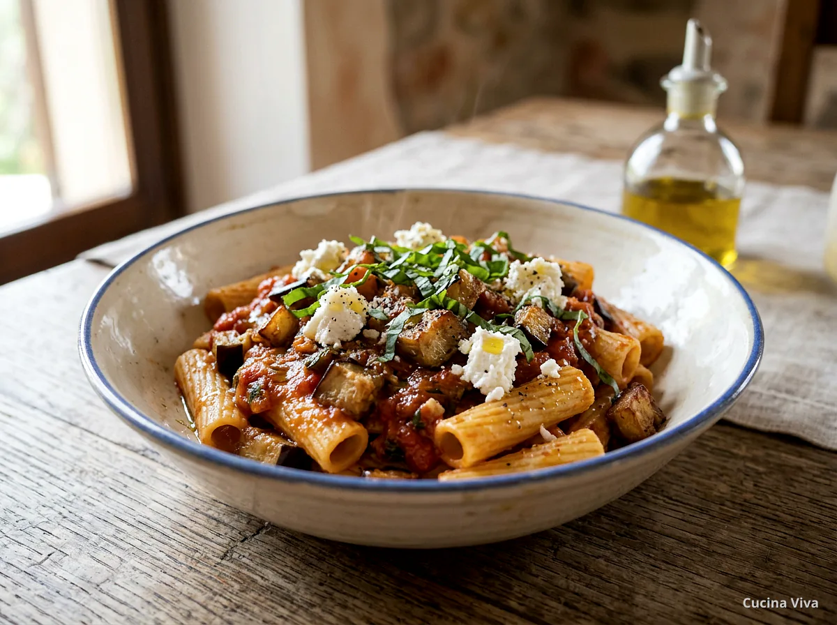 Паста алла Норма — готовое блюдо из категории «Паста» на сайте Viva Cucina