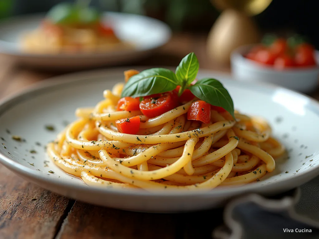 Пене с артишоками и томатно-базиликовым соусом — готовое блюдо из категории «Паста» на сайте Viva Cucina