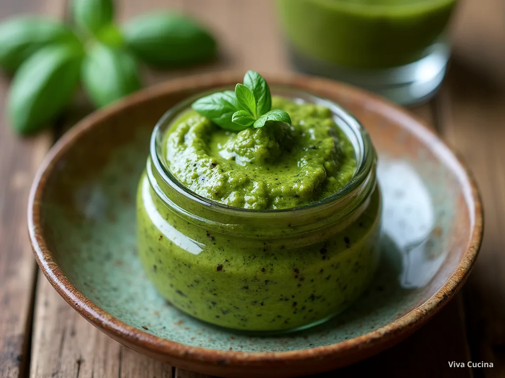 Песто из базилика — готовое блюдо из категории «Соусы/Заготовки» на сайте Viva Cucina