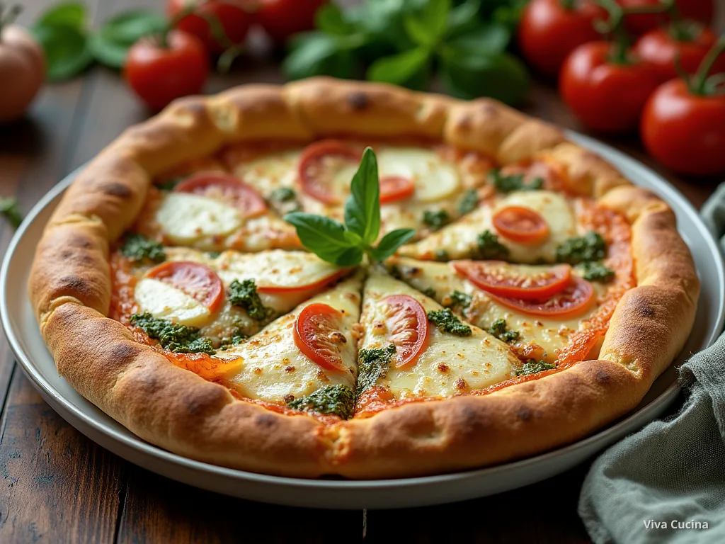 Пинса с начинкой: курица и песто — готовое блюдо из категории «Выпечка» на сайте Viva Cucina