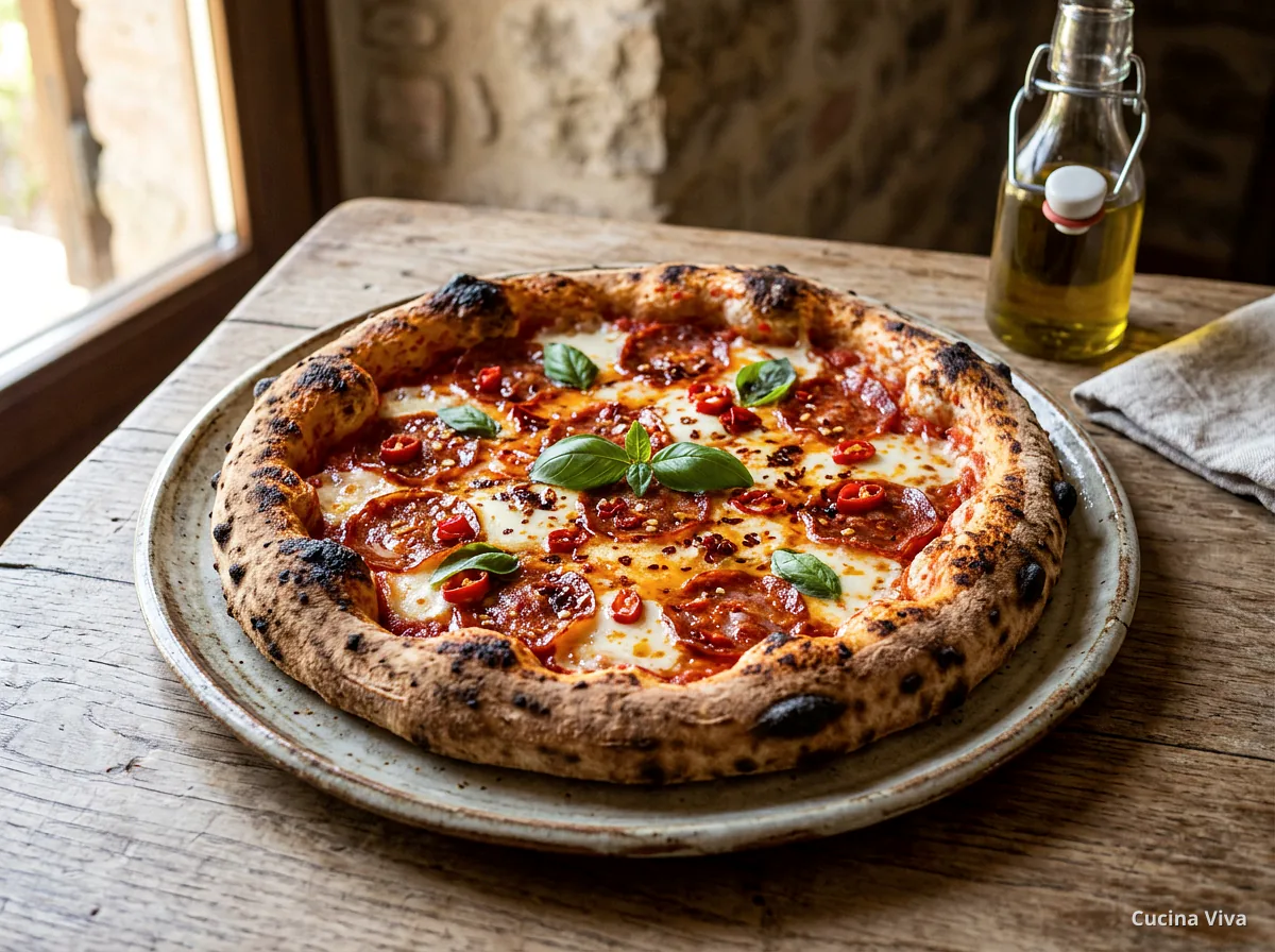 Пицца Дьявола — готовое блюдо из категории «Пицца» на сайте Viva Cucina