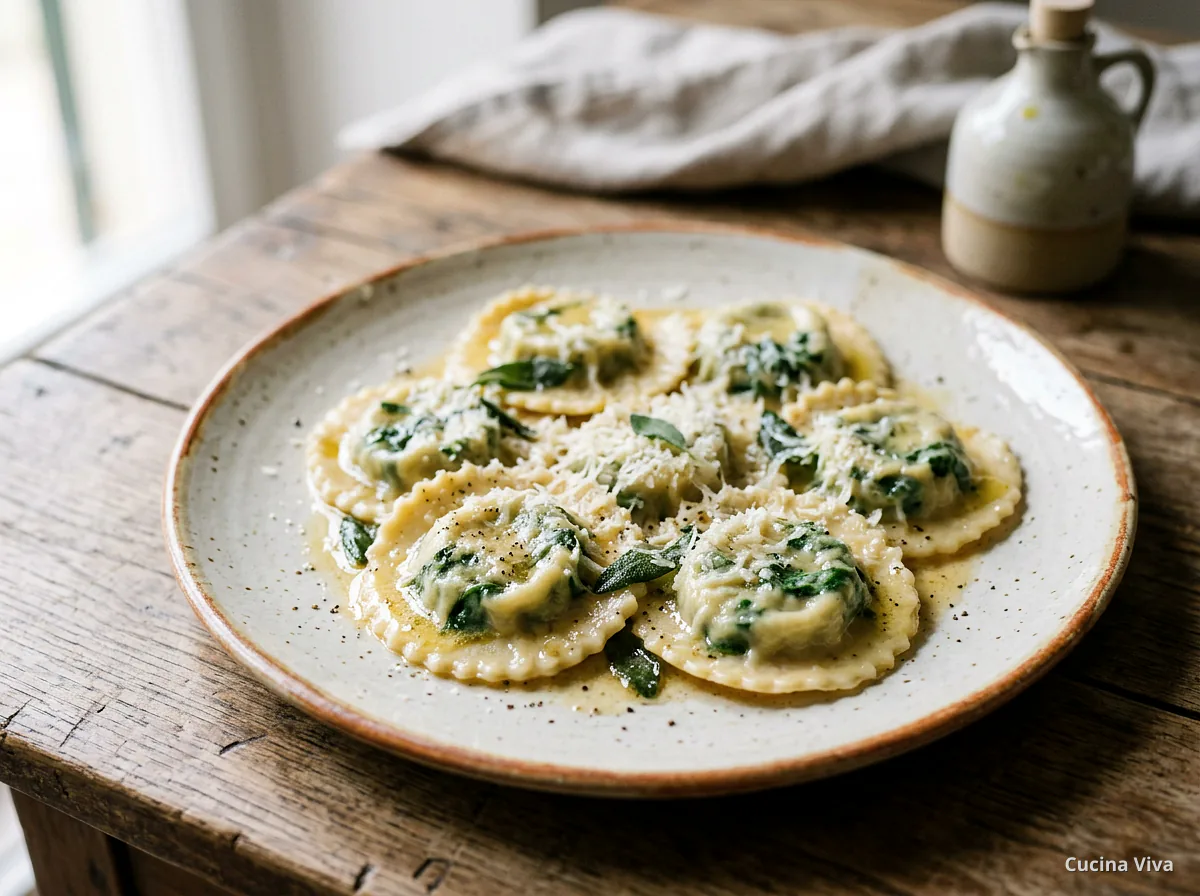 Равиоли с рикоттой и шпинатом — готовое блюдо из категории «Паста» на сайте Viva Cucina