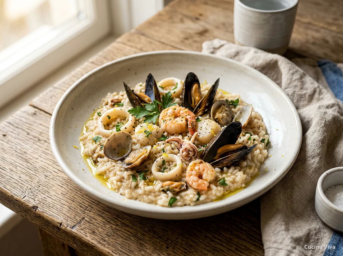 Ризотто с морепродуктами — готовое блюдо из категории «Ризотто» на сайте Viva Cucina