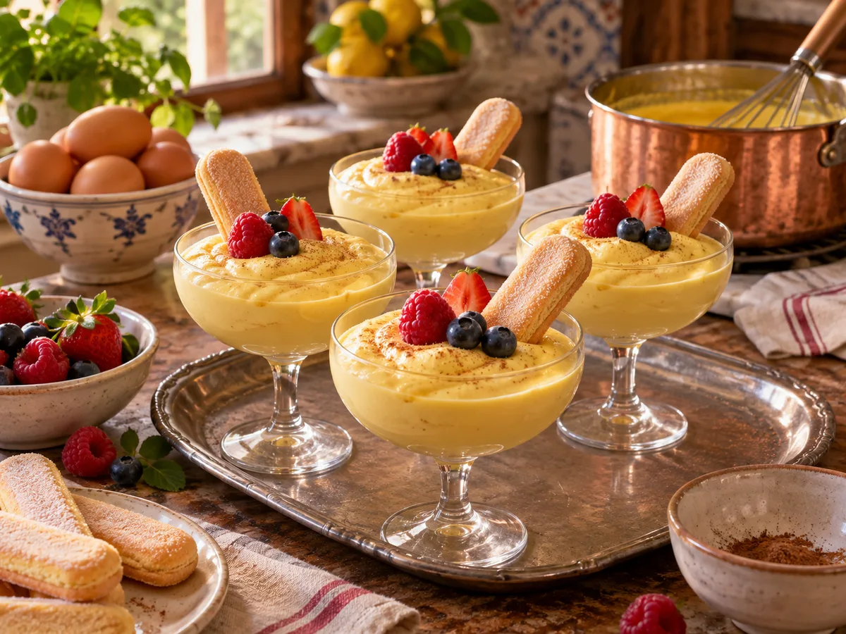 Сабайон — готовое блюдо из категории «Десерты» на сайте Viva Cucina