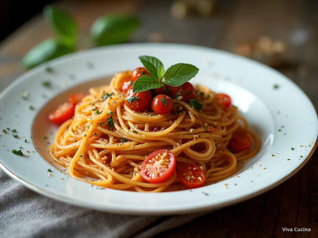 Спагетти с артишоками и соусом из тунца и каперсов — готовое блюдо из категории «Паста» на сайте Viva Cucina