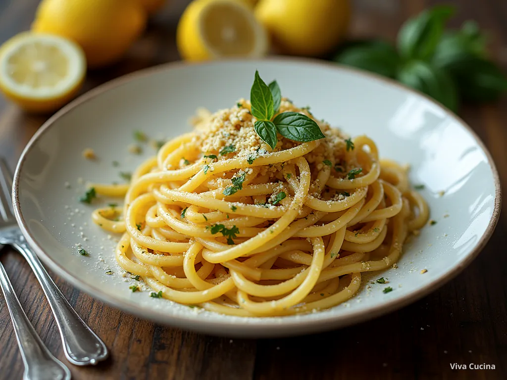 Спагетти с креветками и соусом лимон-чеснок — готовое блюдо из категории «Паста» на сайте Viva Cucina