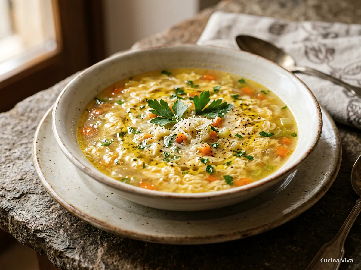 Страчателла (суп с яйцом) — готовое блюдо из категории «Супы» на сайте Viva Cucina