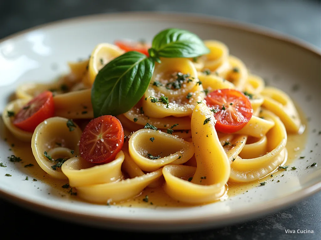 Тальятелле с нутом и соусом лимон-чеснок — готовое блюдо из категории «Паста» на сайте Viva Cucina